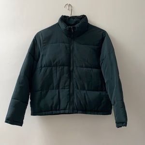 Brandy Melville Green Puffer Jacket